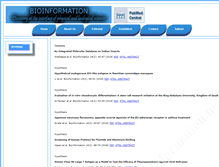 Tablet Screenshot of bioinformation.net